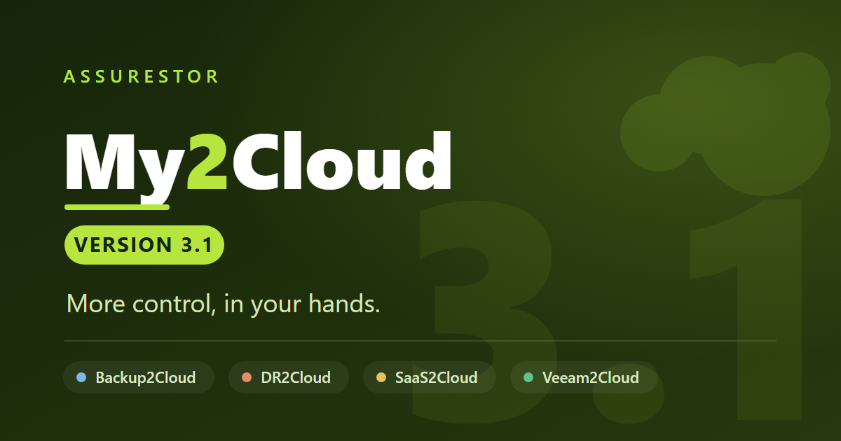 My2Cloud 3.1 release