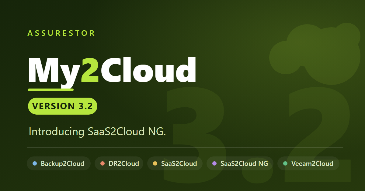My2Cloud 3.2 release